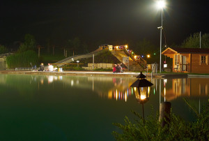Abendschwimmen im Naturfreibad Fischach